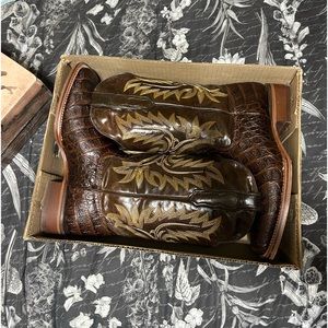Alligator western boots